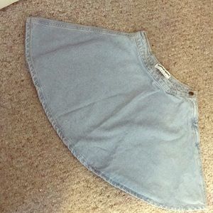 American Apparel Denim Skater Skirt